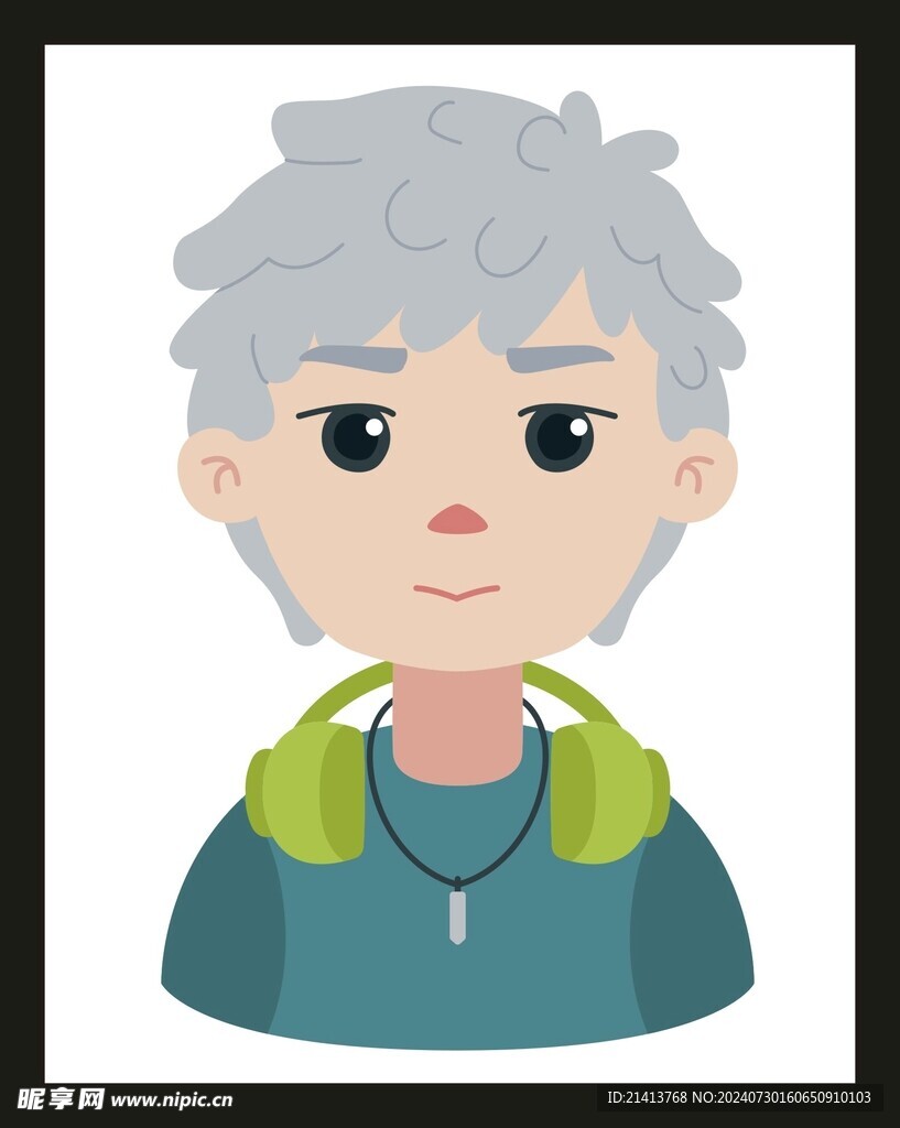 手绘男人男孩