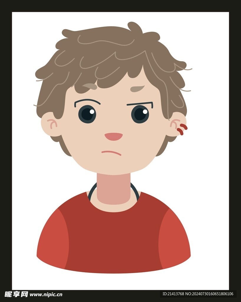 手绘男人男孩