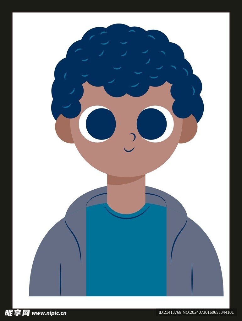 手绘男人男孩