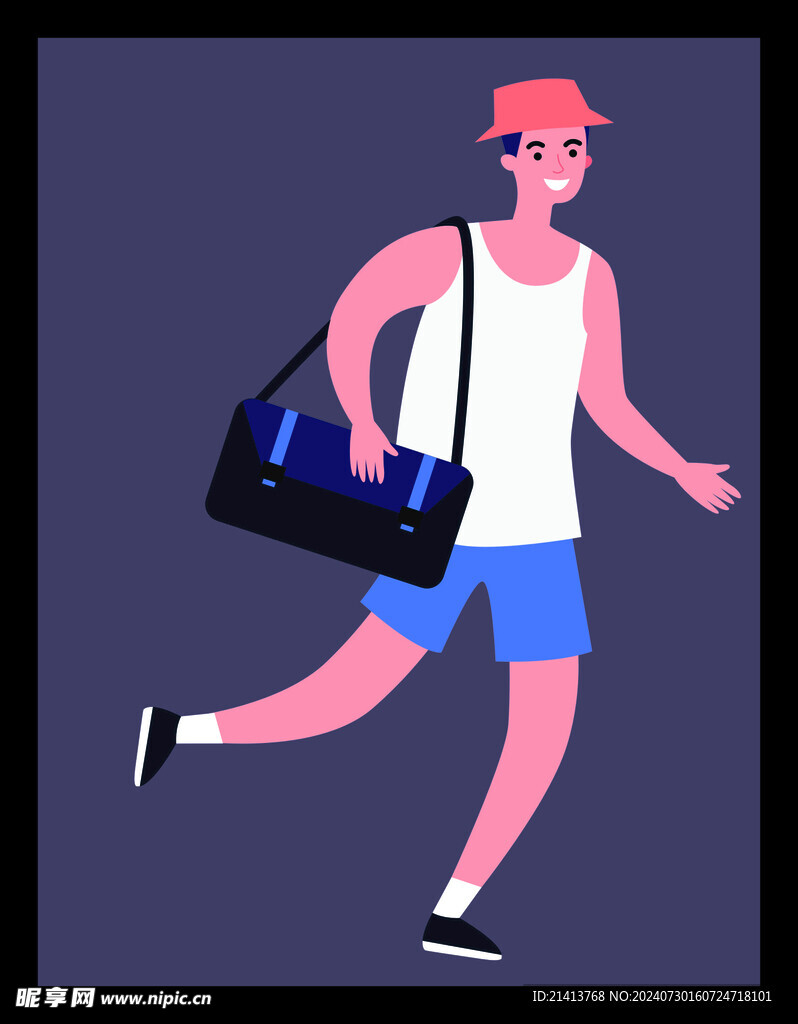 手绘男人男孩