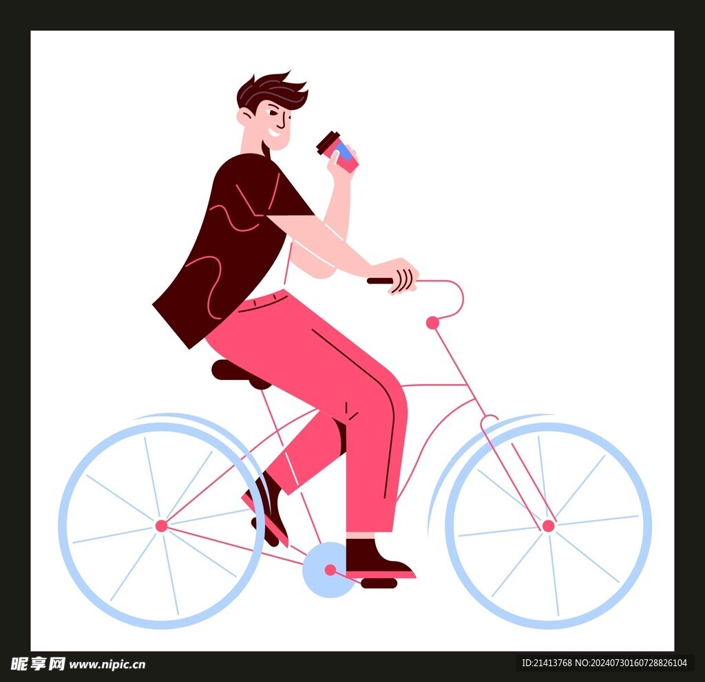 手绘男人男孩