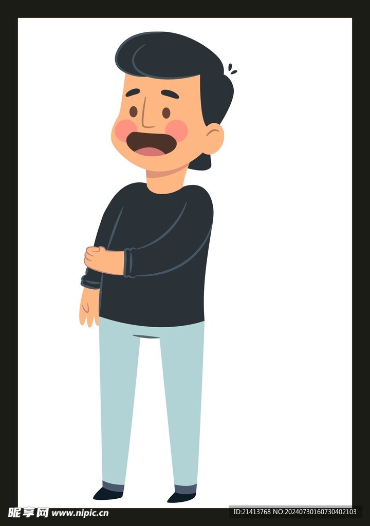 手绘男人男孩