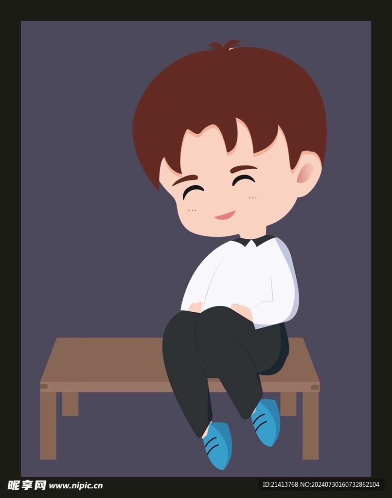 手绘男人男孩