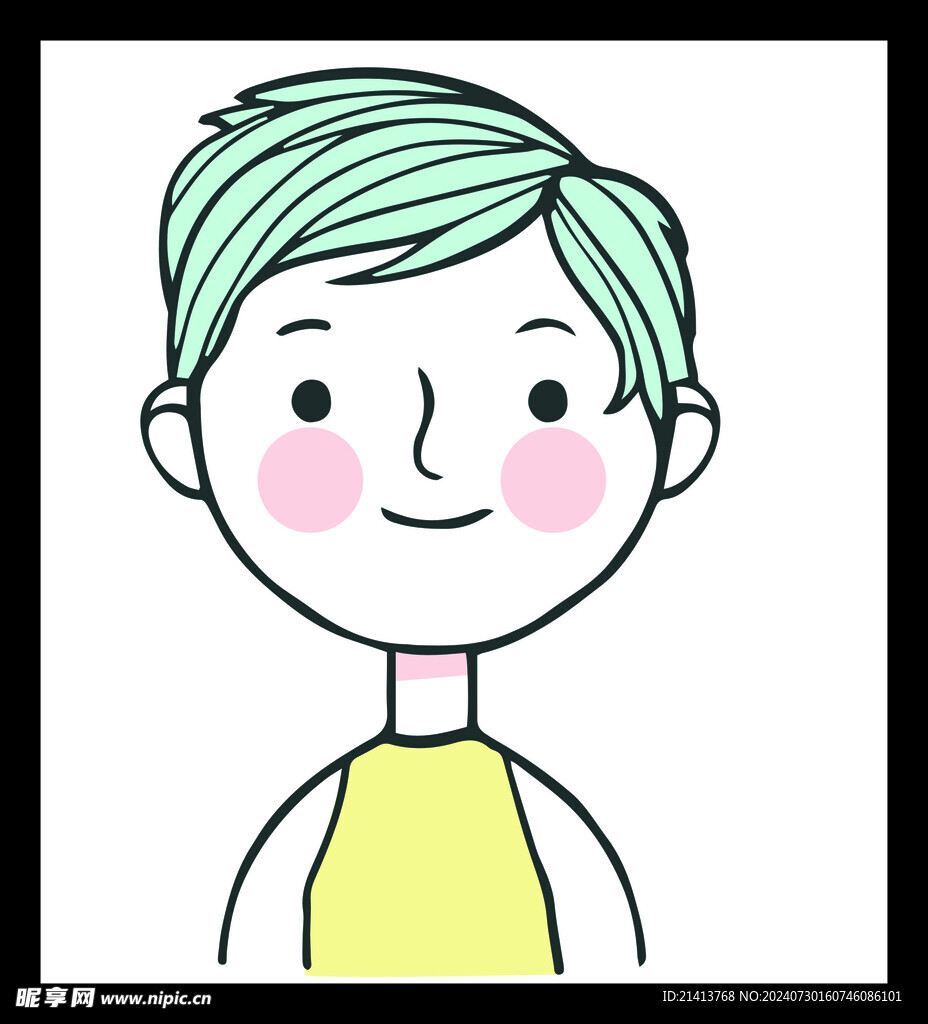 手绘男人男孩