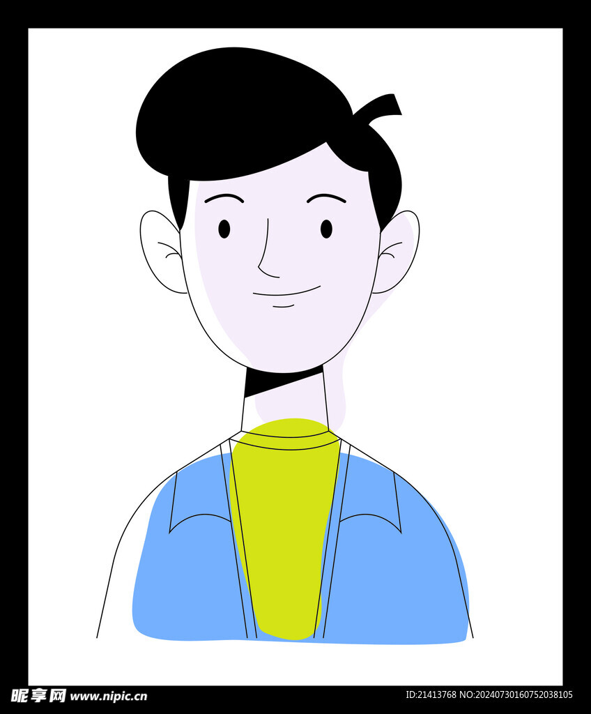 手绘男人男孩