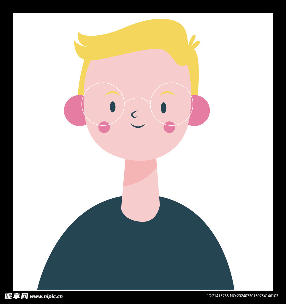 手绘男人男孩