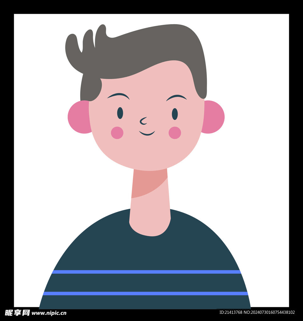 手绘男人男孩