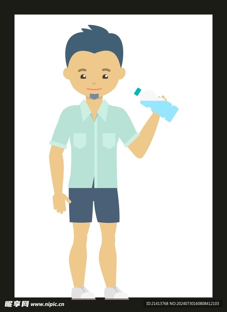 手绘男人男孩