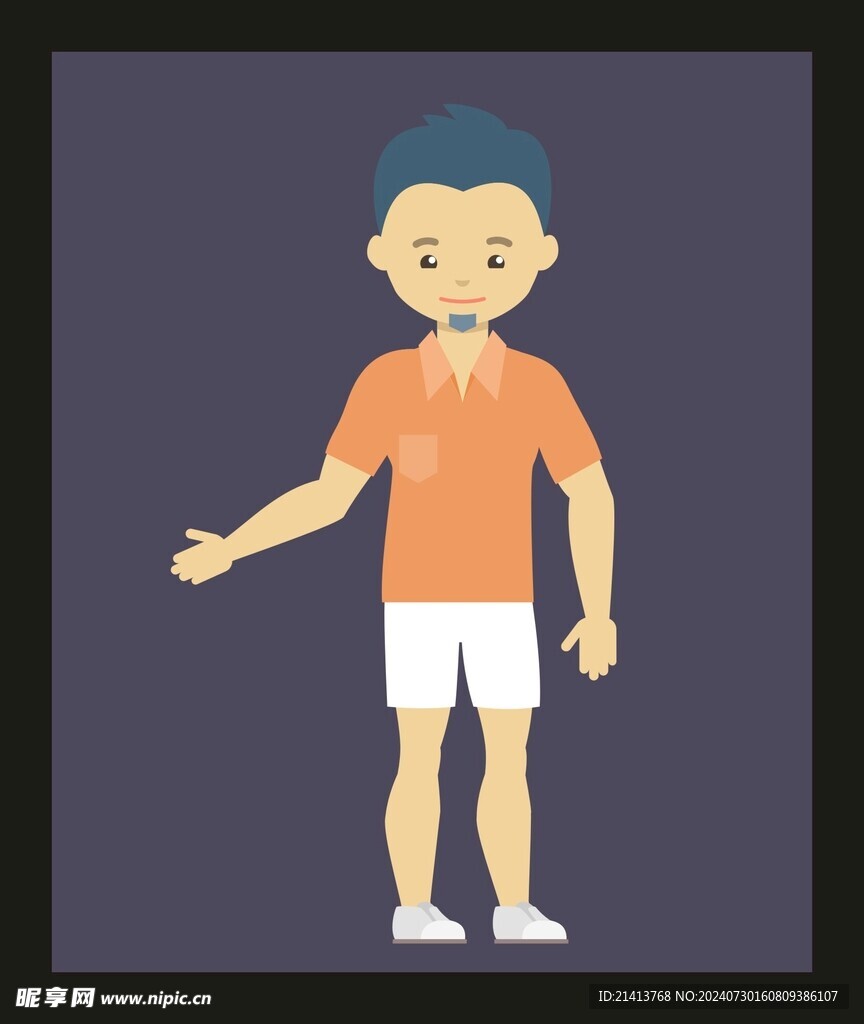 手绘男人男孩