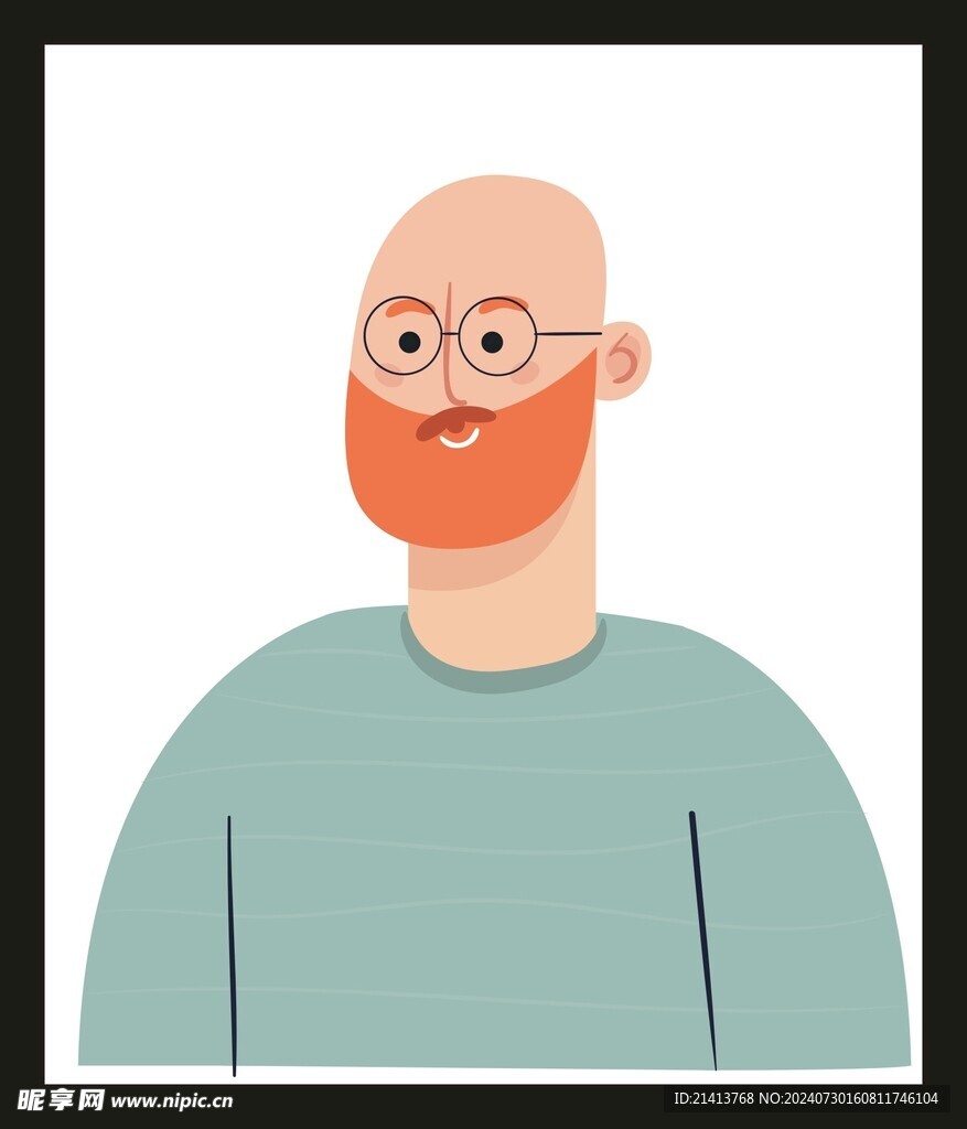 手绘男人男孩