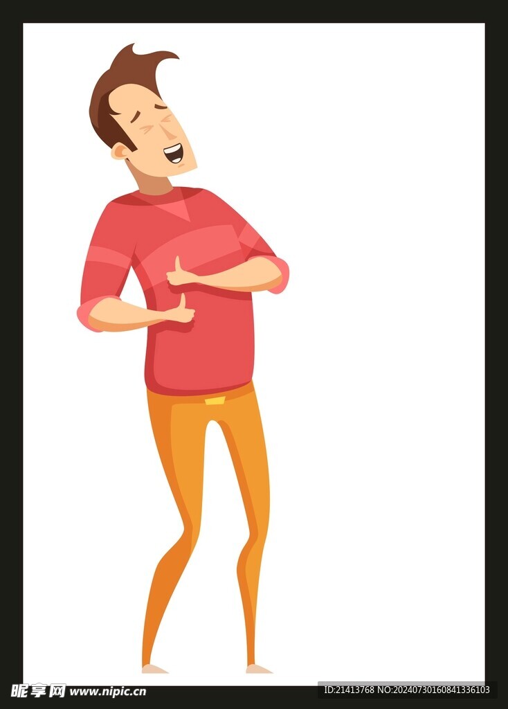手绘男人男孩