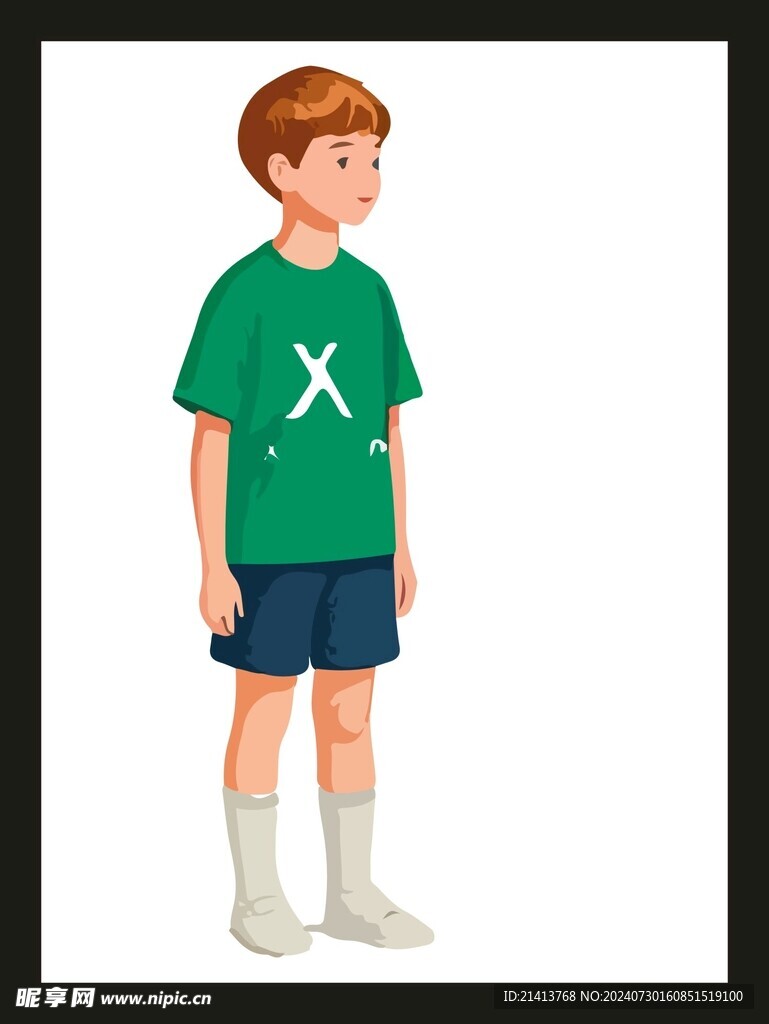 手绘男人男孩