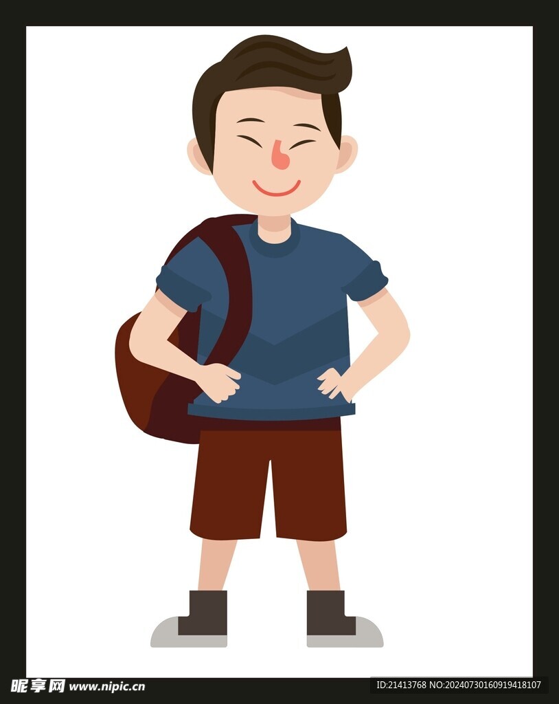 手绘男人男孩