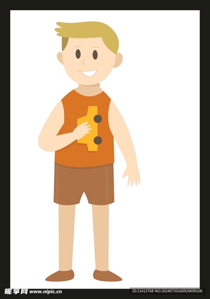 手绘男人男孩