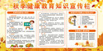 秋季健康宣传栏