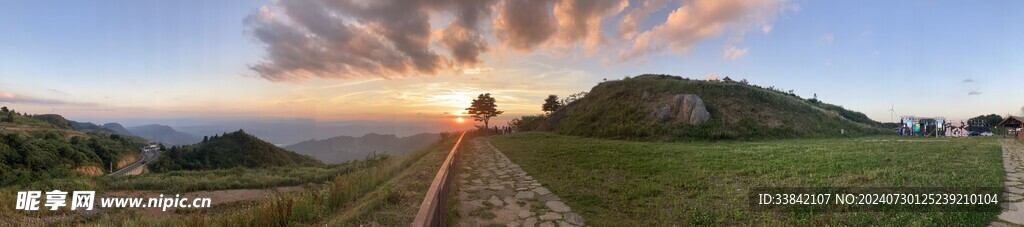 百里荒傍晚全景