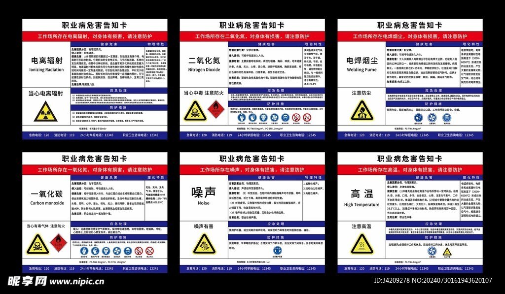 职业病危害告知卡