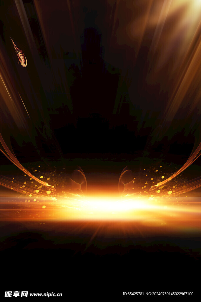 暗黑宇宙光芒广告背景PSD素材
