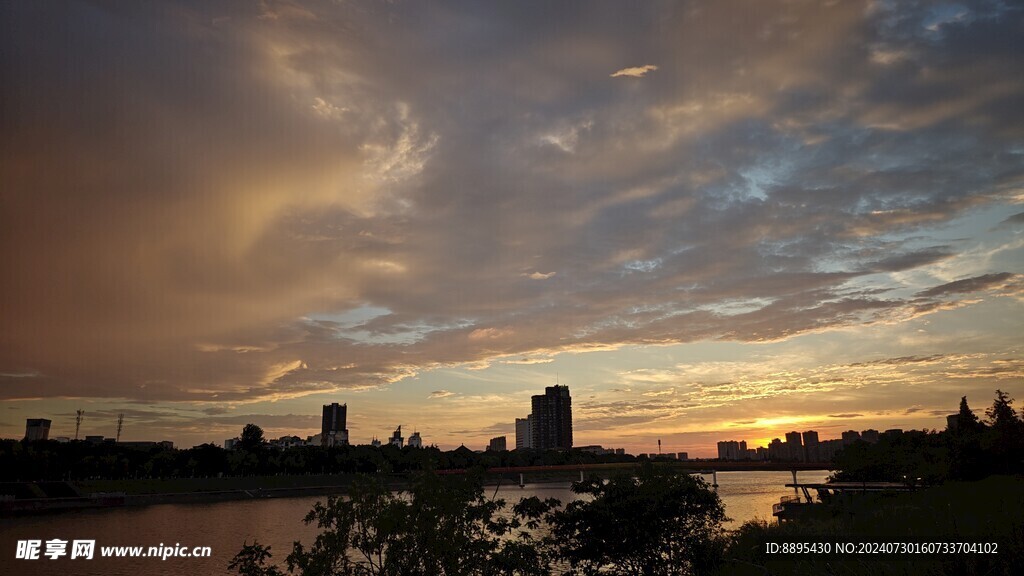 婺江夕阳