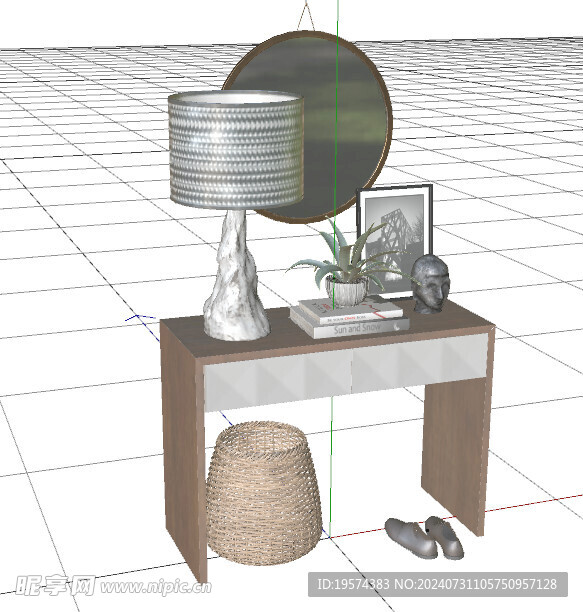 C4D模型 菜篮