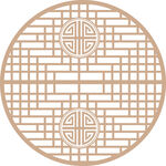 镂空边框花纹雕刻造型
