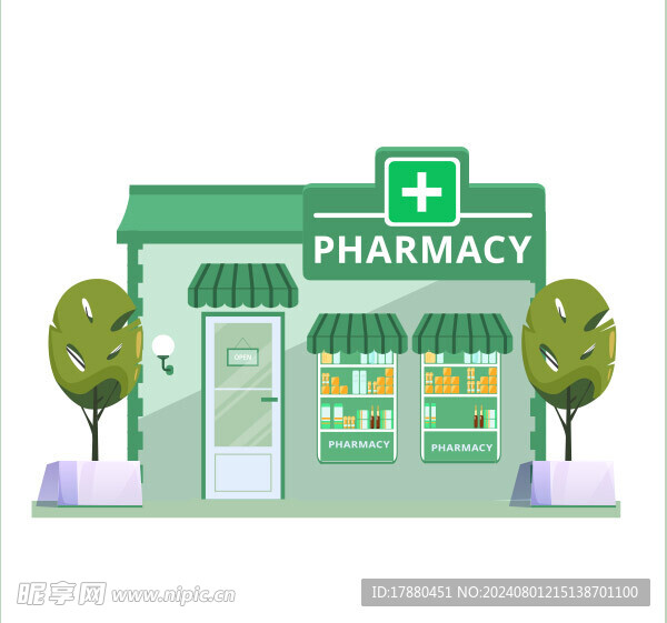 药房店外观