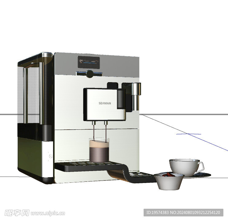 C4D模型 咖啡机 