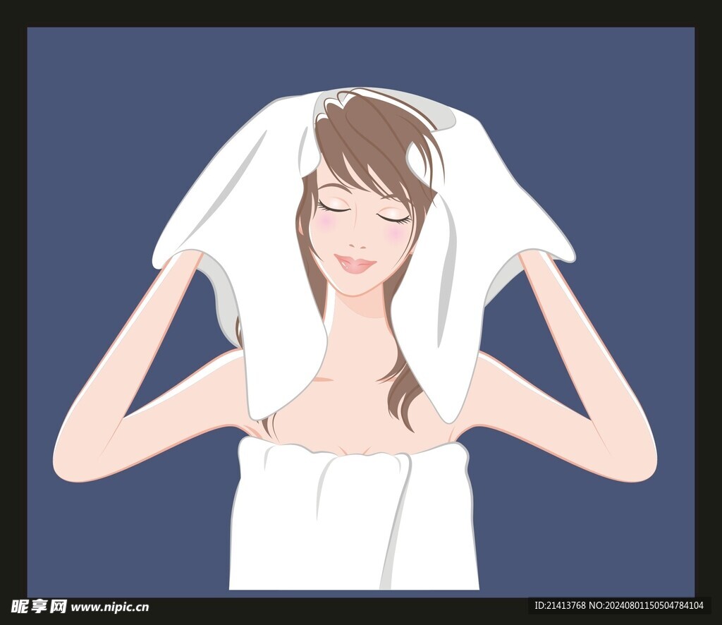 清洁美容女人