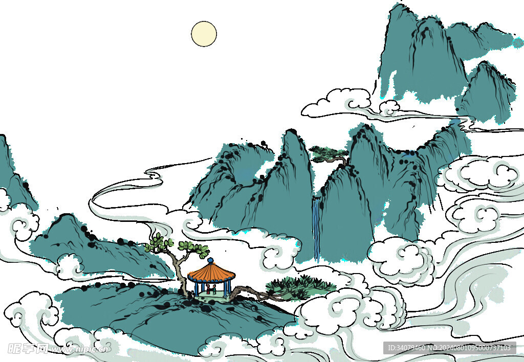 矢量山水