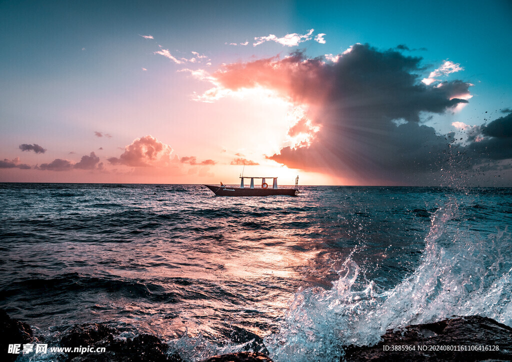 大海 浪花 海边 海浪 海水图