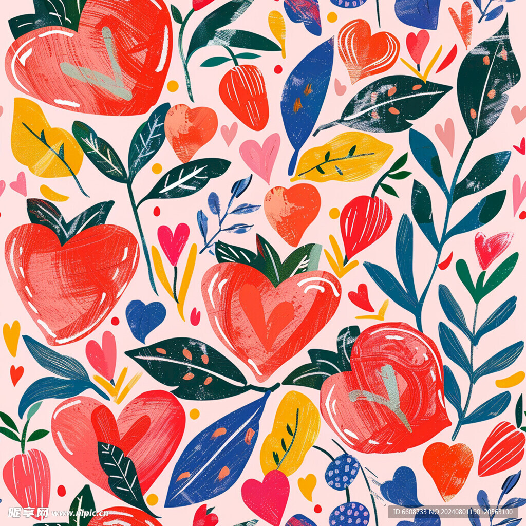 心形红心爱情背景素材