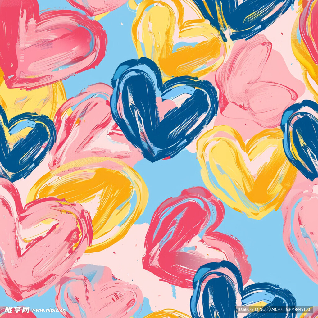 心形红心爱情背景素材