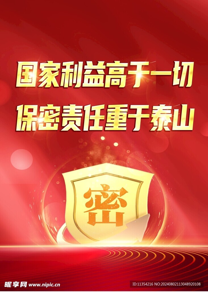 保密海报
