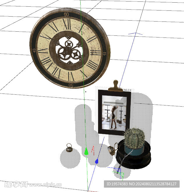 C4D模型 钟表