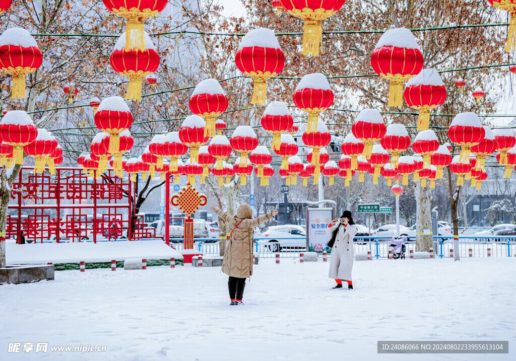 雪中拍照