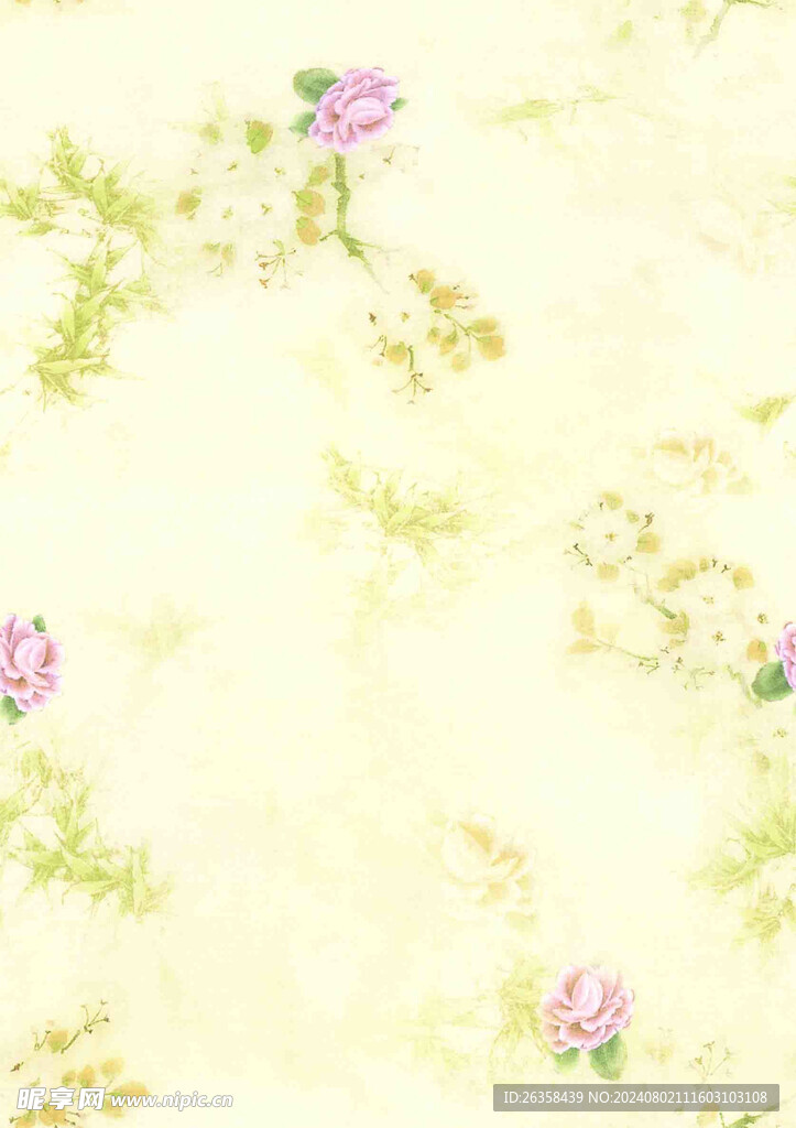 数码印花 复古花
