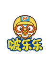 啵乐乐零食品牌logo 