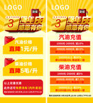 加油站3周年庆活动展架