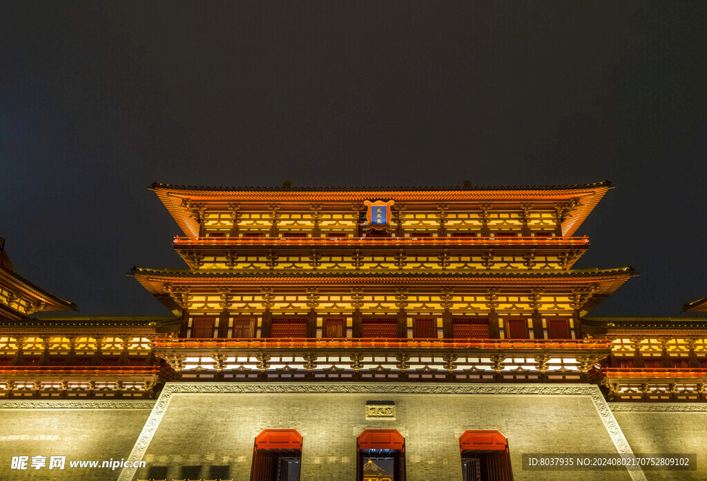 洛阳应天门景区夜景