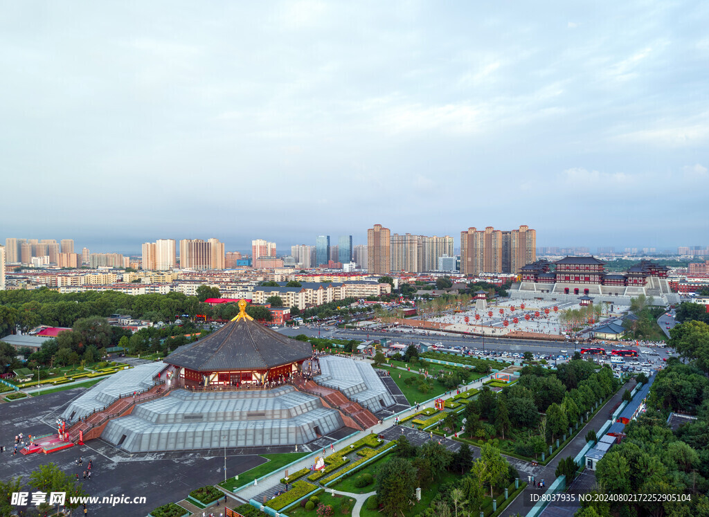 洛阳明堂和应天门日景