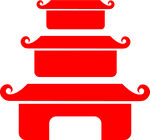 古代阁楼雕刻造型