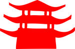 古代阁楼雕刻造型