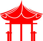 古代阁楼雕刻造型