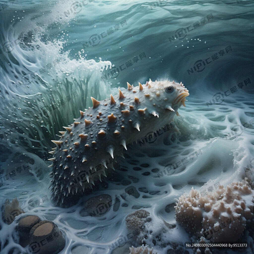 海参  海浪  底纹