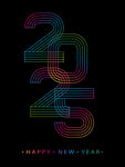 2025新年海报  蛇年贺卡