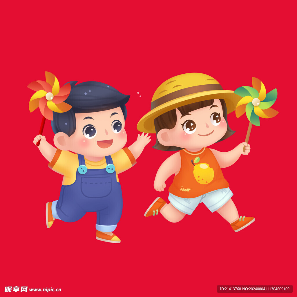手绘卡通儿童