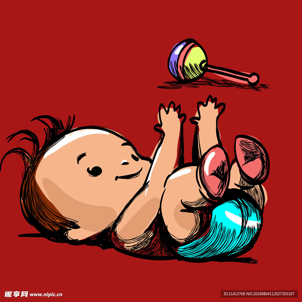 手绘卡通儿童