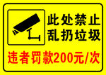 监控指示牌