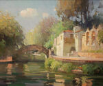 精美风景油画图案图片