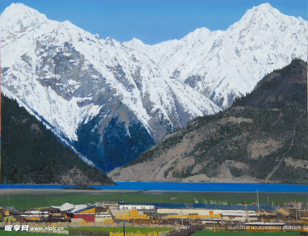  风景油画图片